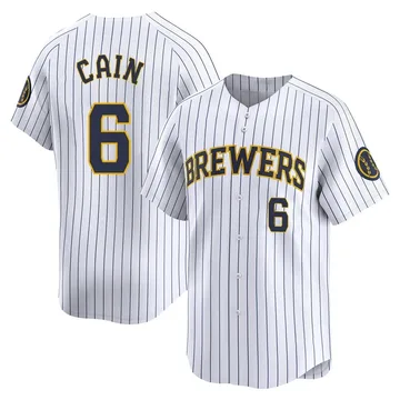 Lorenzo Cain Men's Milwaukee Brewers Limited Alternate Jersey - White