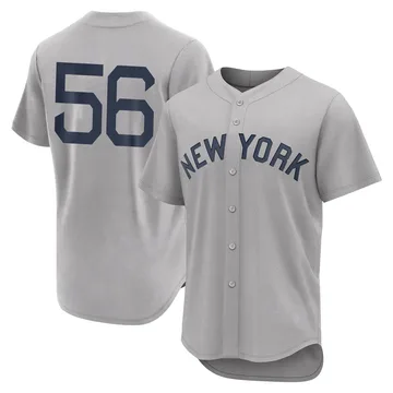 Lou Trivino Men's New York Yankees Authentic 2021 Field of Dreams Jersey - Gray