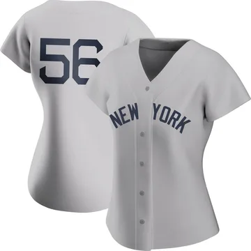 Lou Trivino Women's New York Yankees Authentic 2021 Field of Dreams Jersey - Gray