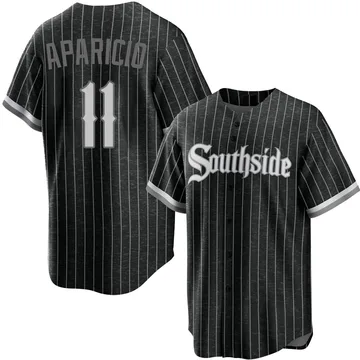 Luis Aparicio Men's Chicago White Sox Replica 2021 City Connect Jersey - Black