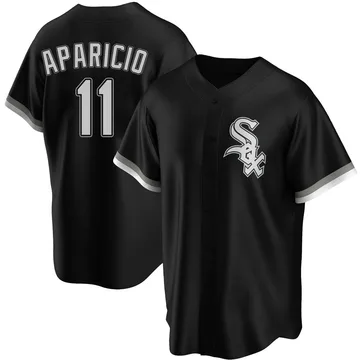 Luis Aparicio Men's Chicago White Sox Replica Alternate Jersey - Black