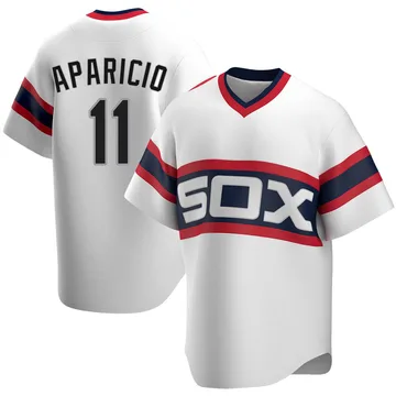 Luis Aparicio Men's Chicago White Sox Replica Cooperstown Collection Jersey - White