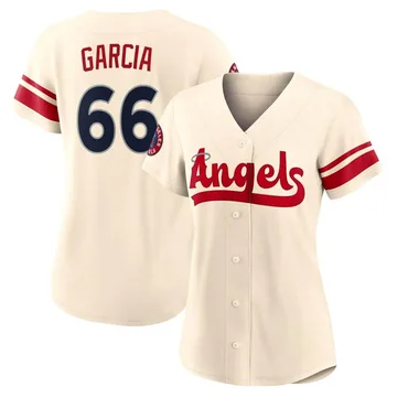 Luis Garcia Women's Los Angeles Angels Authentic 2022 City Connect Jersey - Cream