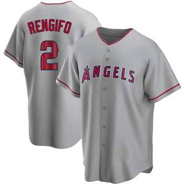 Luis Rengifo Men's Los Angeles Angels Replica Silver Road Jersey