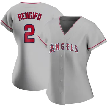 Luis Rengifo Women's Los Angeles Angels Authentic Silver Road Jersey