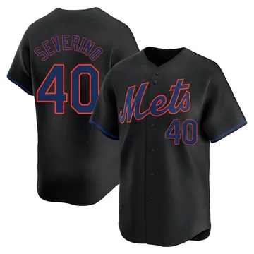 Luis Severino Men's New York Mets Limited Alternate Jersey - Black