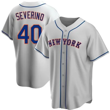 Luis Severino Men's New York Mets Replica Road Jersey - Gray