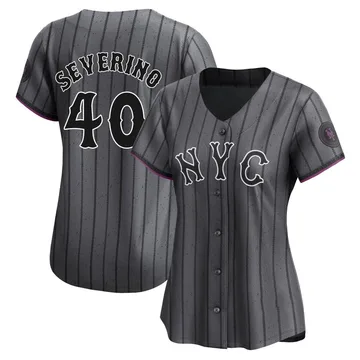 Luis Severino Women's New York Mets Limited Graphite 2024 City Connect Jersey