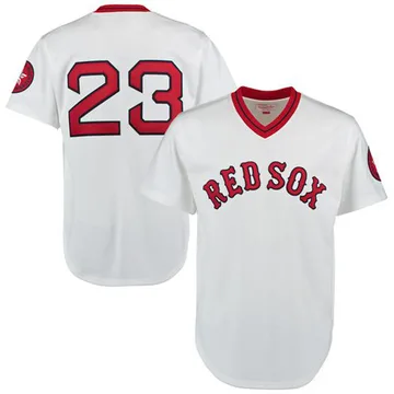 Luis Tiant Men's Boston Red Sox Authentic 1975 Throwback Jersey - White