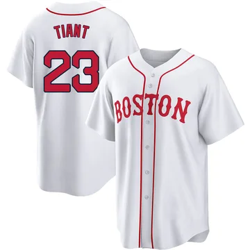 Luis Tiant Men's Boston Red Sox Replica 2021 Patriots' Day Jersey - White