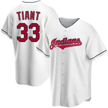 Luis Tiant Men's Cleveland Guardians Replica Home Jersey - White