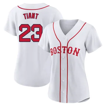 Luis Tiant Women's Boston Red Sox Authentic 2021 Patriots' Day Jersey - White