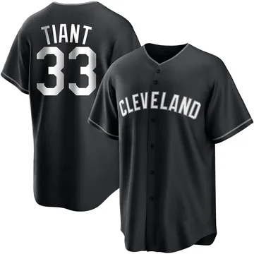 Luis Tiant Youth Cleveland Guardians Replica Jersey - Black/White