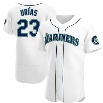 Luis Urias Men's Seattle Mariners Authentic Home Jersey - White