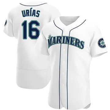 Luis Urias Men's Seattle Mariners Authentic Home Jersey - White