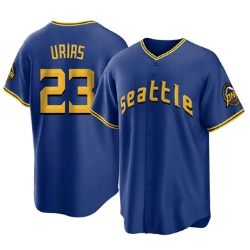 Luis Urias Men's Seattle Mariners Replica 2023 City Connect Jersey - Royal