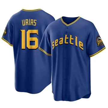 Luis Urias Men's Seattle Mariners Replica 2023 City Connect Jersey - Royal