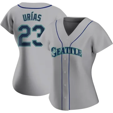 Luis Urias Women's Seattle Mariners Authentic Road Jersey - Gray