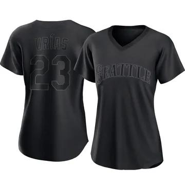 Luis Urias Women's Seattle Mariners Replica Pitch Fashion Jersey - Black