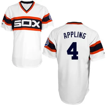 Luke Appling Men's Chicago White Sox Authentic 1983 Throwback Jersey - White