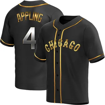 Luke Appling Men's Chicago White Sox Replica Alternate Jersey - Black Golden