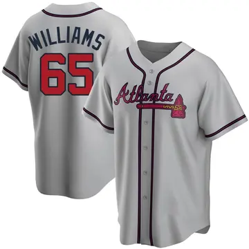 Luke Williams Men's Atlanta Braves Replica Road Jersey - Gray