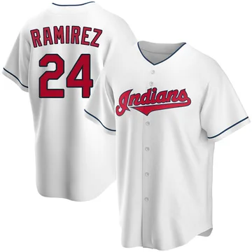 Manny Ramirez Men's Cleveland Guardians Replica Home Jersey - White