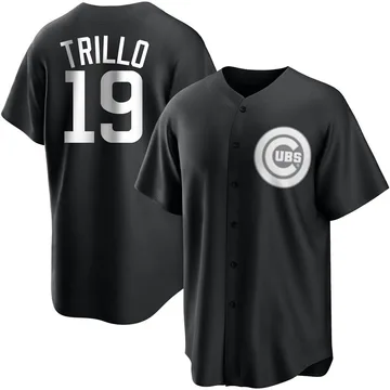 Manny Trillo Men's Chicago Cubs Replica Jersey - Black/White