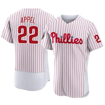 Mark Appel Men's Philadelphia Phillies Authentic 2022 World Series Home Jersey - White