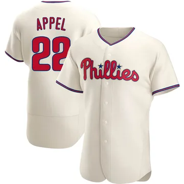 Mark Appel Men's Philadelphia Phillies Authentic Alternate Jersey - Cream