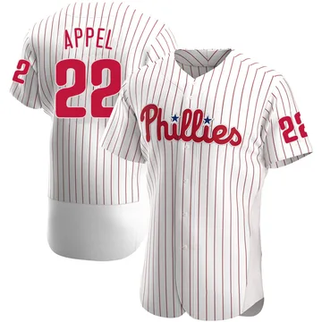 Mark Appel Men's Philadelphia Phillies Authentic Home Jersey - White