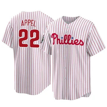 Mark Appel Men's Philadelphia Phillies Replica 2022 World Series Home Jersey - White