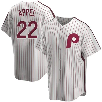 Mark Appel Men's Philadelphia Phillies Replica Home Cooperstown Collection Jersey - White