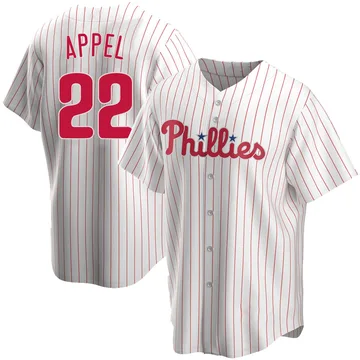 Mark Appel Men's Philadelphia Phillies Replica Home Jersey - White