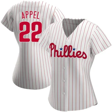 Mark Appel Women's Philadelphia Phillies Authentic Home Jersey - White