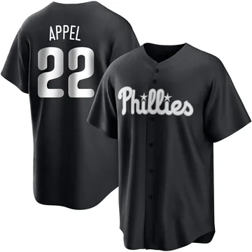 Mark Appel Youth Philadelphia Phillies Replica Jersey - Black/White