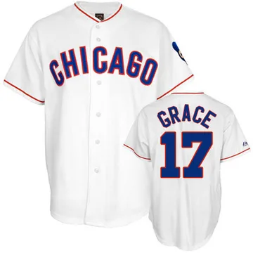 Mark Grace Men's Chicago Cubs Authentic 1988 Throwback Jersey - White