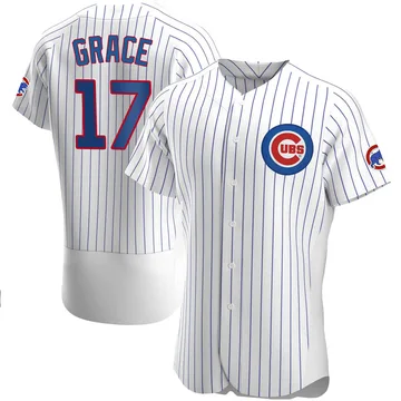 Mark Grace Men's Chicago Cubs Authentic Home Jersey - White