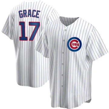 Mark Grace Men's Chicago Cubs Replica Home Jersey - White