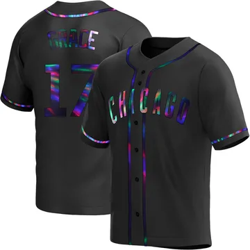 Mark Grace Youth Chicago Cubs Replica Alternate Jersey - Black Holographic