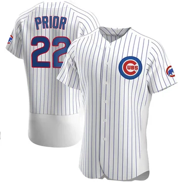 Mark Prior Men's Chicago Cubs Authentic Home Jersey - White