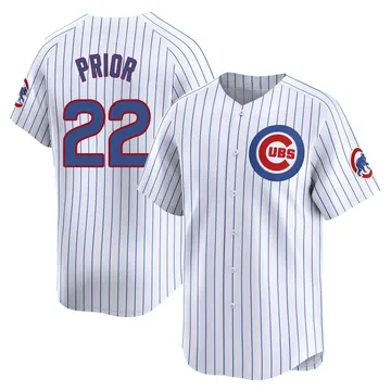 Mark Prior Men's Chicago Cubs Limited Home Jersey - White