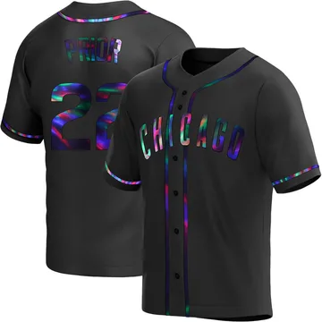 Mark Prior Men's Chicago Cubs Replica Alternate Jersey - Black Holographic