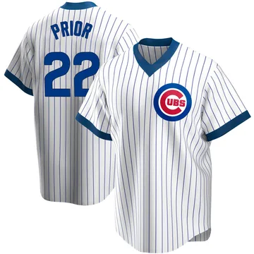 Mark Prior Men's Chicago Cubs Replica Home Cooperstown Collection Jersey - White