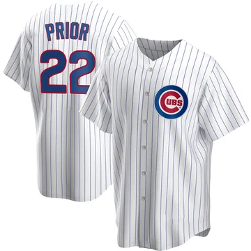 Mark Prior Youth Chicago Cubs Replica Home Jersey - White