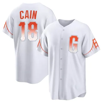 Matt Cain Men's San Francisco Giants Replica 2021 City Connect Jersey - White