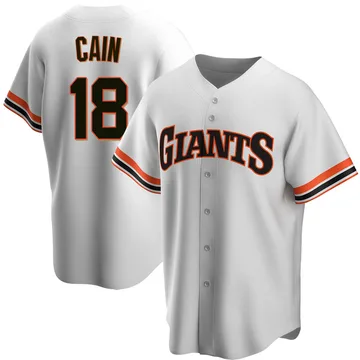 Matt Cain Men's San Francisco Giants Replica Home Cooperstown Collection Jersey - White