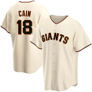 Matt Cain Men's San Francisco Giants Replica Home Jersey - Cream