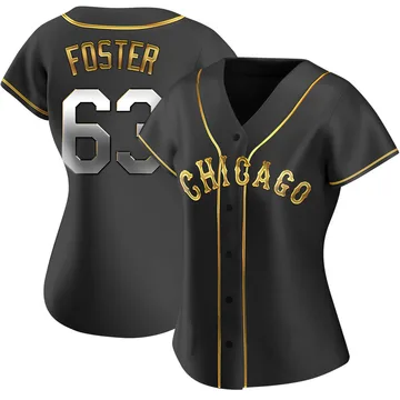 Matt Foster Women's Chicago White Sox Replica Alternate Jersey - Black Golden