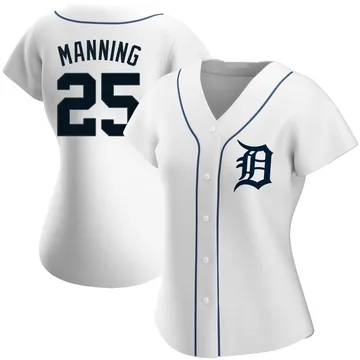 Matt Manning Women's Detroit Tigers Authentic Home Jersey - White